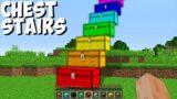 This is most TALLEST STAIRS of CHESTS in Minecraft ! NEW BIGGEST STAIRS ?