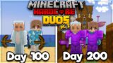 We Survived 200 Days In DUO Hardcore Minecraft… And Here's What Happened