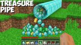Where did this SUPER TREASURE PIPE come from in Minecraft ! CHALLENGE 100% TROLLING !