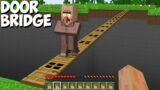 Where does leads LONGEST DOOR BRINGE in Minecraft ! CHALLENGE 100% TROLLING !