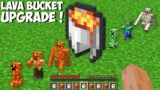 Why did I TRANSFORM ALL MOBS INTO LAVA MOBS in Minecraft ? LAVA BUCKET UPGRADE !