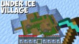 You never dont FIND this SUPER SECRET VILLAGE UNDERG ICE in Minecraft ! CHALLENGE 100% TROLLING !