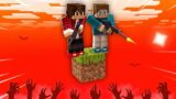 APOCALIPSE ZUMBI EM UM BLOCO NO MINECRAFT