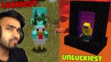 Gamers Unluckiest Vs Luckiest Moments In Minecraft | Techno Gamerz, GamerFleet, Yes Smarty Pie