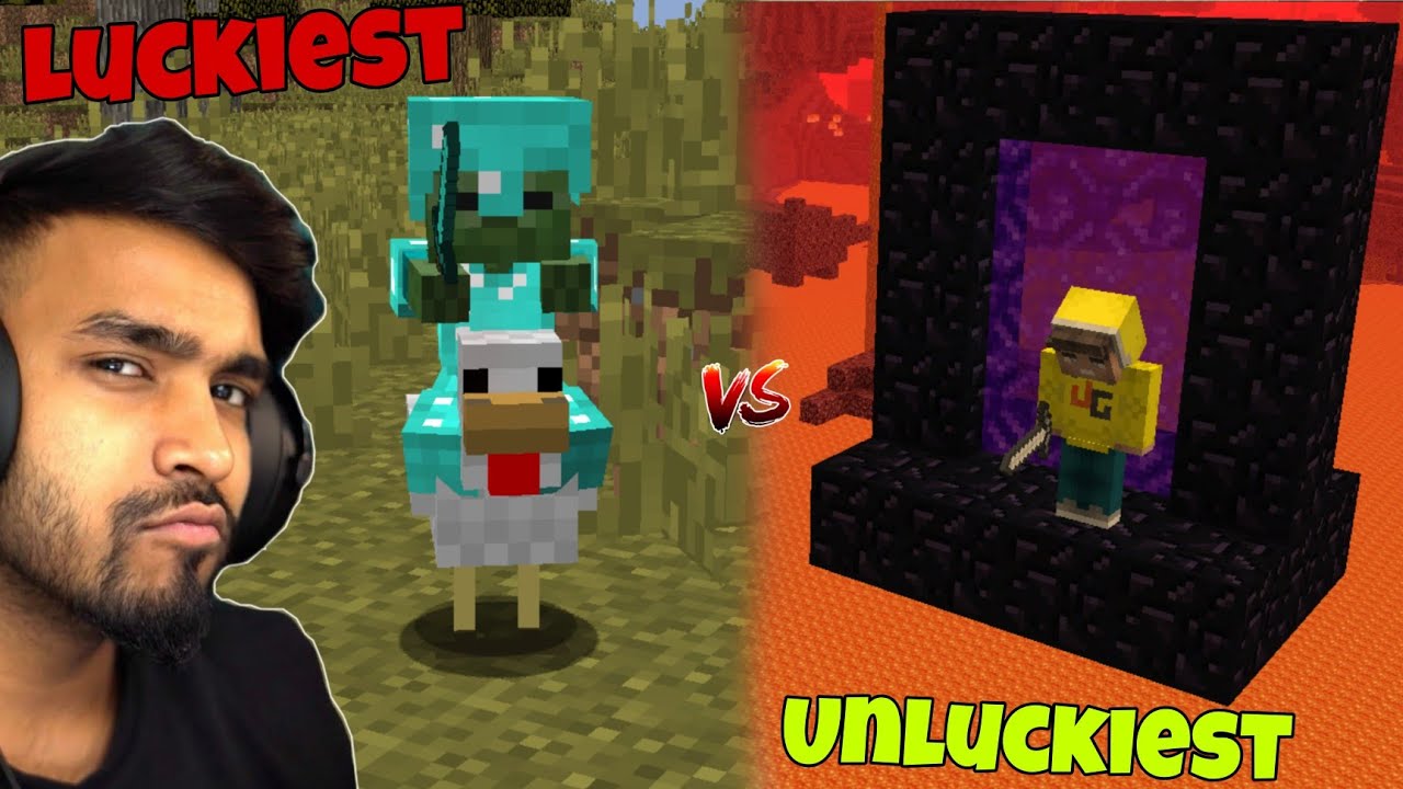 Gamers Unluckiest Vs Luckiest Moments In Minecraft Techno Gamerz Gamerfleet Yes Smarty Pie 6768