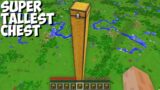 How to OPEN most TALLEST CHEST in Minecraft ? NEW BIGGEST CHEST !