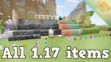 How to get every NEW item for minecraft 1.17.1