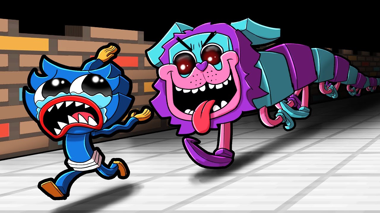 Huggy Wuggy HUNTED by PJ PUGAPILLAR! (Minecraft) Minecraft videos