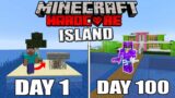 I Survived 100 Days On A Scary Survival Island in Minecraft Hardcore | minecraft 100 days in hindi