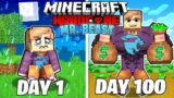 I Survived 100 Days as MrBEAST in HARDCORE Minecraft!