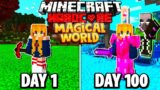 I Survived 100 Days in a MAGICAL WORLD in HARDCORE Minecraft..