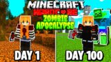 I Survived 100 Days in a ZOMBIE APOCALYPSE in HARDCORE MINECRAFT!