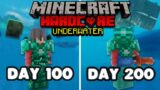 I Survived 200 Days in Hardcore Minecraft UNDERWATER.. Here's What Happened..