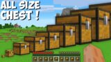 I found SECRET CHESTS OF ALL SIZES in Minecraft ! TINY VS SMALL VS BIG VS HUGE CHEST !
