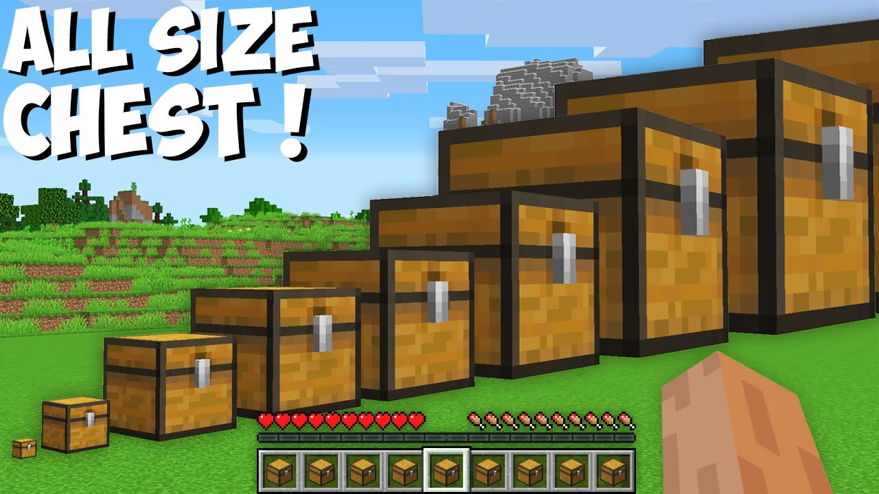 I found SECRET CHESTS OF ALL SIZES in Minecraft ! TINY VS SMALL VS BIG