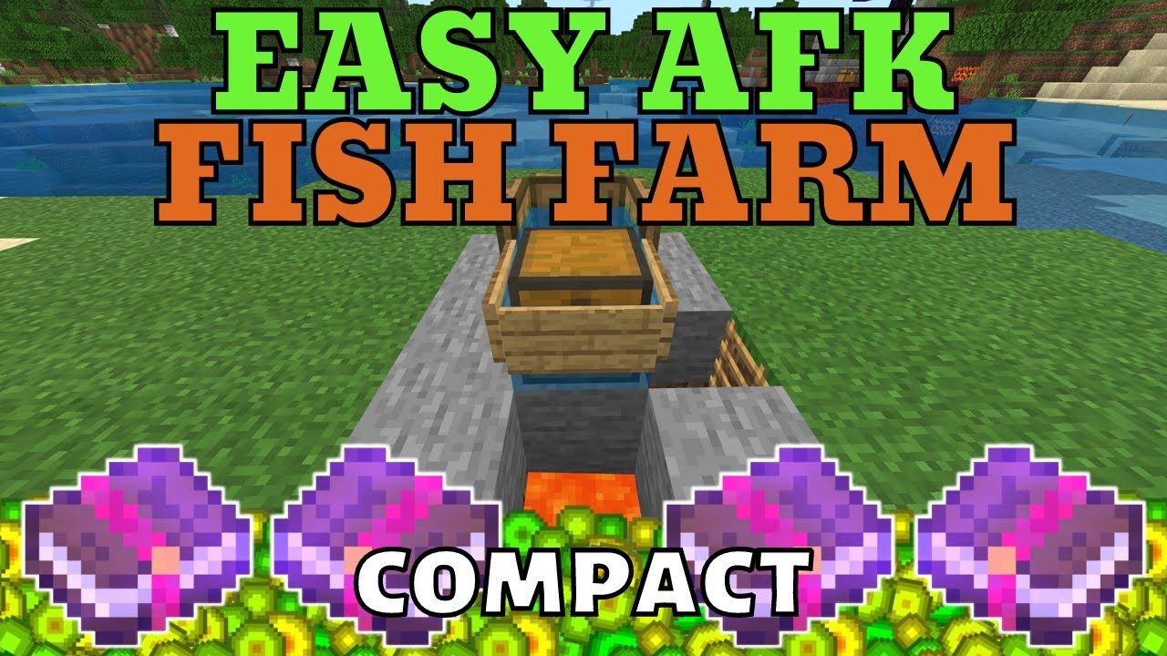 Insane AFK FISH & XP FARM for Minecraft Bedrock 1.17