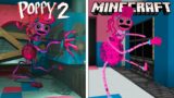 MINECRAFT Mommy Long Legs Death VS Poppy Playtime 2 | ORIGINAL VS MINECRAFT