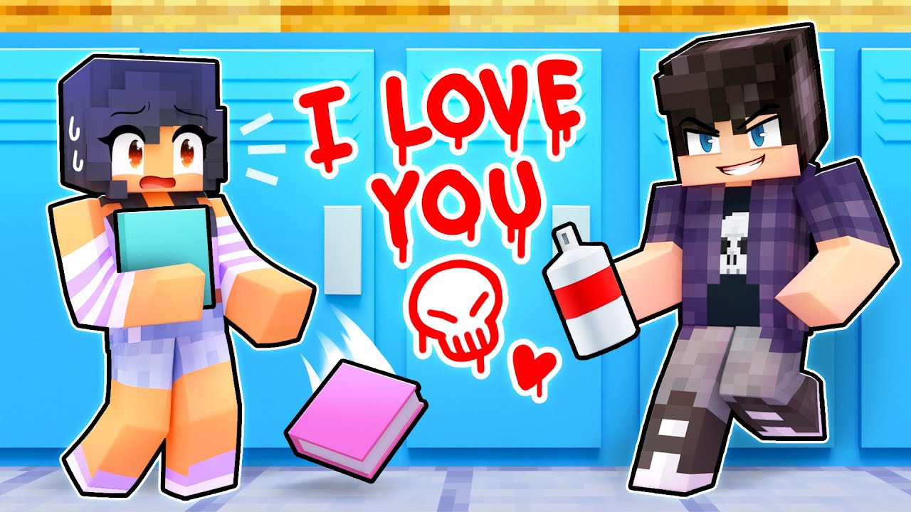 Minecraft School BULLY is in LOVE With Me! - Minecraft videos