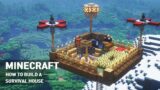 Minecraft | Survival Base Tutorial | How to Build a Sky Base in minecraft #174