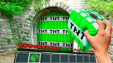 Minecraft in Real Life POV – EMERALD TNT PORTAL – Realistic Texture Pack RTX ON