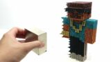 Monster Magnets Vs Rich Steve Minecraft | Make Rich Steve with Magnetic Balls