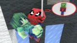 Monster School : Baby Zombie Turns Into Spiderman – Minecraft Animation