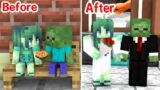 Monster School : Before and After – Baby Zombie – Minecraft Animation