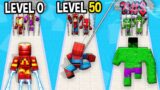 Monster School: Family Prison SuperHero GamePlay Mobile Game Runner Max Level – Minecraft Animation