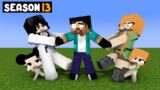 SEASON 13: Alexis, Haiko, Sadako, Alex and Herobine: Monster School Minecraft Animation