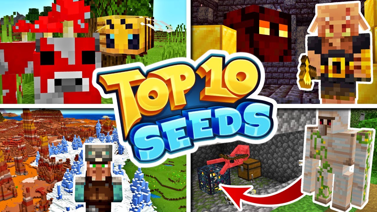 TOP 10 BEST NEW SEEDS For Minecraft Bedrock Edition 1.17! (PE, Xbox ...