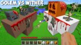 You can SPAWN SCARY DEAD GOLEM vs SCARY DEAD WITHER in Minecraft ? BIGGEST SCARY MOB !