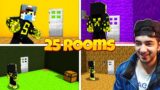 25 ROOMS IN MINECRAFT