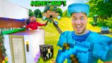 50 Hours In BOX FORT Minecraft City! (Minecraft Mini Movie Part 1)