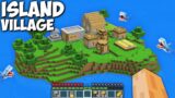 How I found this ISLAND VILLAGE and Survive ??? Minecraft Water Secret Base Challenge !!!