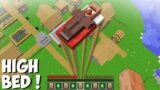 How did THIS VILLAGER END UP ON THE HIGHEST BED in Minecraft ? TROLLING VILLAGER'S !