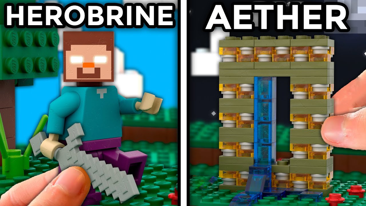 I Built Iconic LEGO Minecraft Sets Minecraft videos