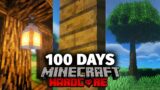 I Survived 100 Days in Realistic Minecraft… Here's What Happened