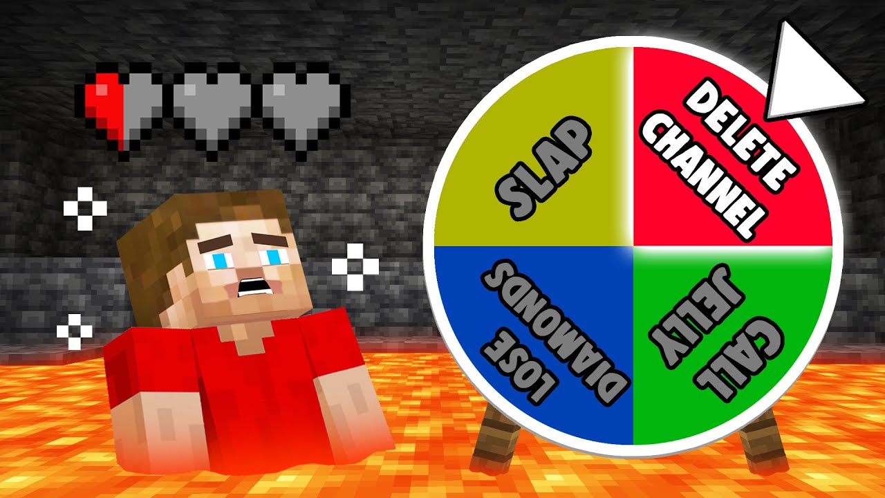 If I Take Damage, I Spin The Wheel... (Minecraft) Minecraft videos