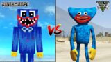 MINECRAFT HUGGY WUGGY VS GTA 5 HUGGY WUGGY (POPPY PLAYTIME) – WHO IS BEST?