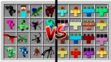 Minecraft ALL KINDS OF BOSSES and TITANS vs GOLEMS MODS in Minecraft Boss Battle / Golem Inventory