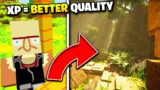 Minecraft, But Your XP = Your GAME QUALITY…