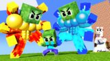 Monster School : Baby Zombie War King Herobrine Rich Saves Family – Sad Story – Minecraft Animation