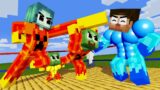Monster School: Fire Baby Zombie Long Legs Save Mommy – Sad Story | Minecraft Animation