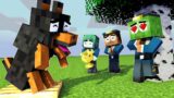 Monster School : The BRAVE POLICE DOG Baby Zombie – Sad Story – Minecraft Animation