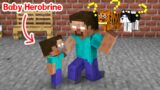 Monster School : Who Took Baby Herobrine's Dog? – Minecraft Animation