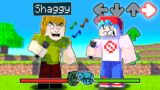 Shaggy vs Boyfriend in Friday Night Funkin Minecraft (FNF Mod)