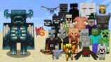 Warden vs Every mob in Minecraft (Bedrock Edition) – Minecraft 1.19 Warden vs All Mobs