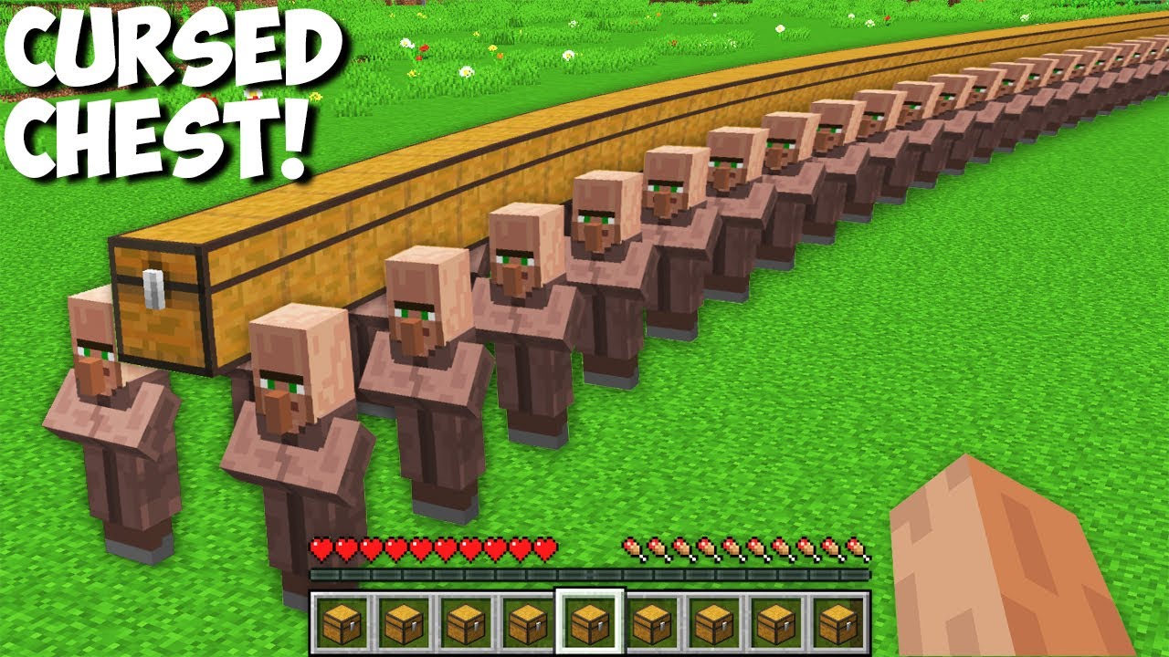 Why are THESE VILLAGERS CARRYING THAT SUPER LONG CHEST in Minecraft