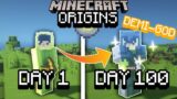 100 DAYS | Minecraft Origin Mod With Friends (Part 3)…