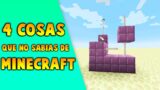 4 cosas que no sabias de Minecraft #shorts